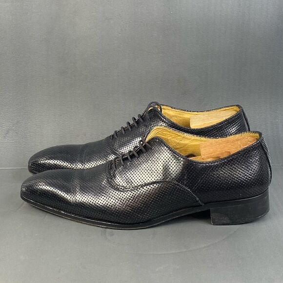 Mario Alborino black leather Oxford shoes mens size  11 (44) main image 10